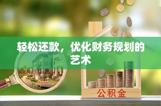 芒市轻松还款，优化财务规划的艺术