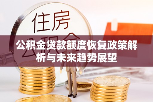 芒市公积金贷款额度恢复政策解析与未来趋势展望