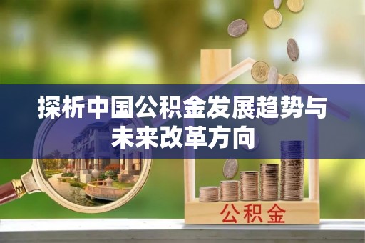 芒市探析中国公积金发展趋势与未来改革方向
