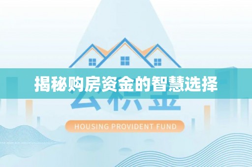 芒市揭秘购房资金的智慧选择
