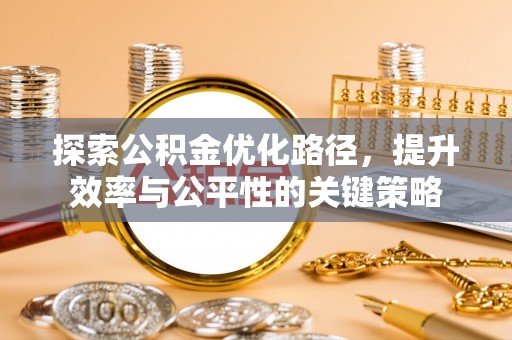芒市探索公积金优化路径，提升效率与公平性的关键策略